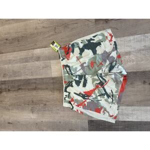 DSG Stride Shorts Mens 2XL Olive Sage Camo 5" Athletic Built-In Brief UV New